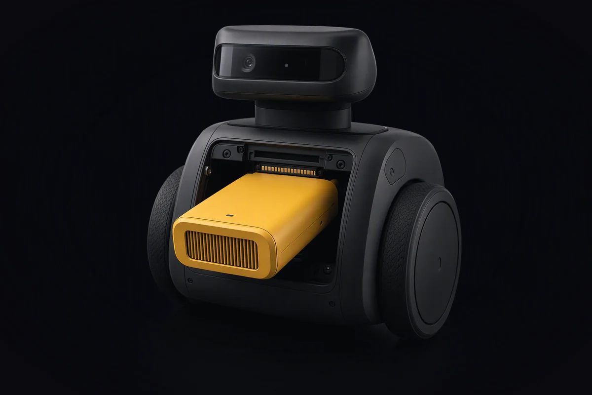 KyberDeck Core sliding into a small service robot